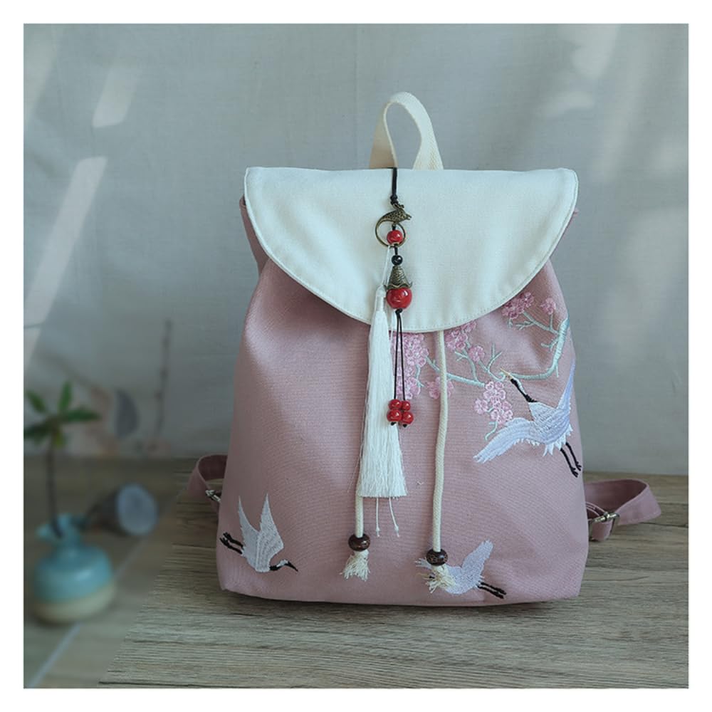 (手づくり)\"絵本の中の世界観\"デニムレザーリュックバックパック刺繍風景帆布 3325aabaffd4082c0cfbb604a2f994